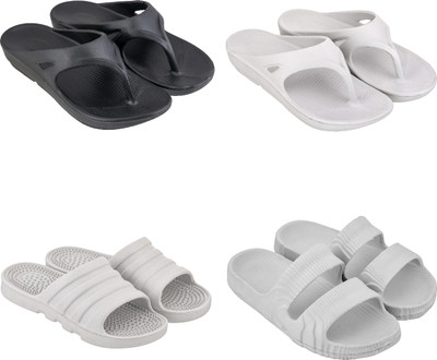 Feel alive Men Slippers(Multicolor , 7)