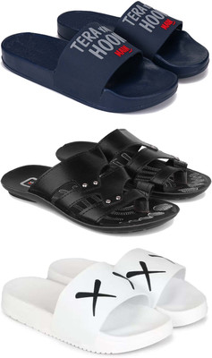 DRACKFOOT Men Slippers(White , 9)