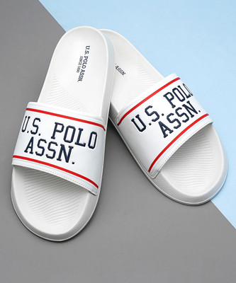 U.S. POLO ASSN. Men Slides(Off White , 7)