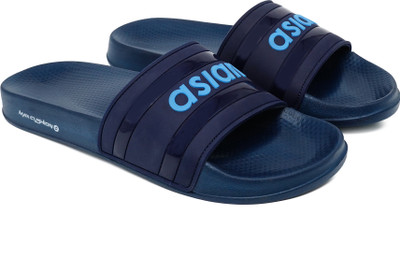 asian Men Slides(Navy, Blue , 7)