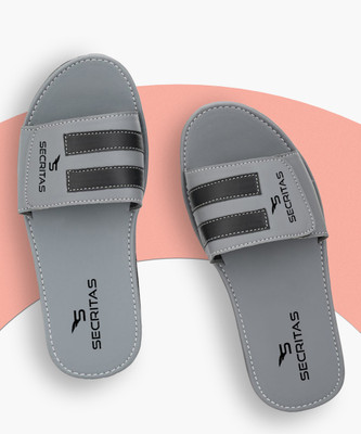 SECRITAS Men Slides(Grey , 10)