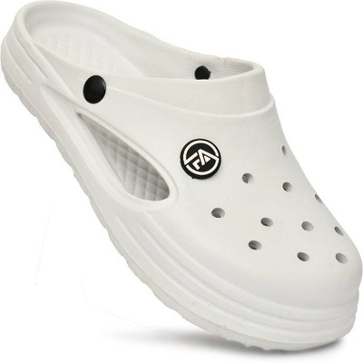 SATERRA Men Slippers(White , 10)