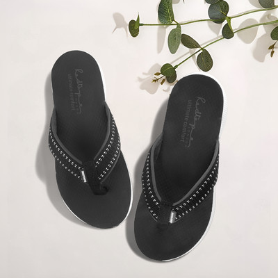 RED TAPE Women Flip Flops(White , 5)