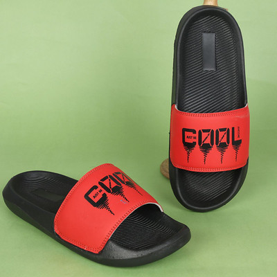 Shoe Mate Men Slippers(Red , 6)