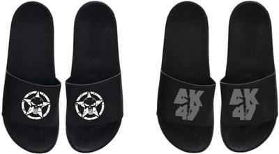 nvisan Men Slides(Grey, White , 8)