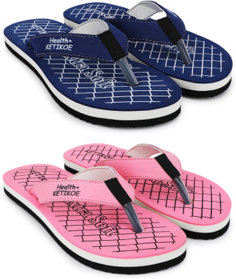 Women's Slipper Ortho-Care Trending Colorful Printed Chappal (Pack of 1) Flip Flops