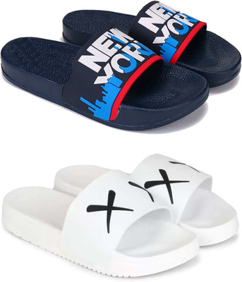 Pennen Men Slippers(White , 10)