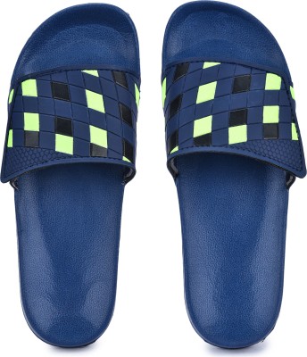 GreenTech Men Slides(Navy , 6)