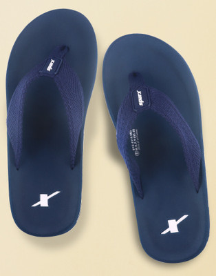 Sparx Men Flip Flops(Navy, White , 8)