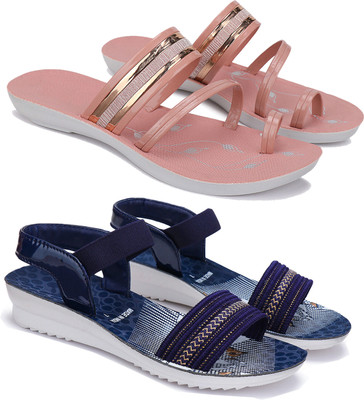 Earton Women Slides(Multicolor , 7)