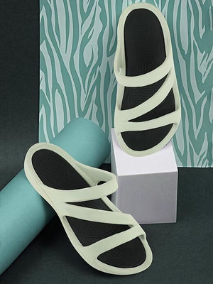 Givey Women Slippers(Olive , 6)