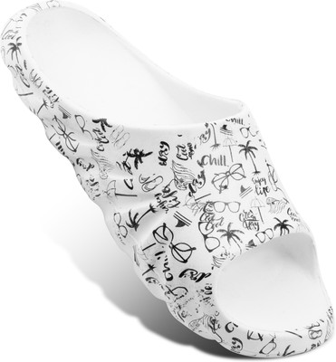 Kraasa Men Slides(White , 7)