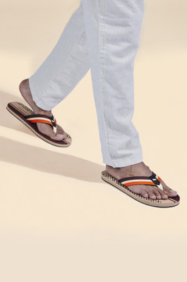 Neemans Men Flip Flops(Brown , 6)