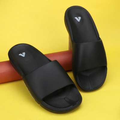 Aqualite Men Anti-Skid Slides(Black , 7)