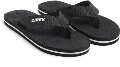 CIBEK Men Flip Flops(Black , 10)
