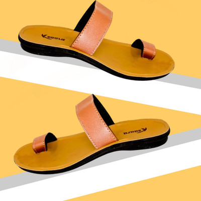 KANEGGYE Men Slippers(Tan , 7)