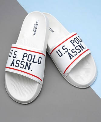 U.S. POLO ASSN. Men Slides(Off White , 11)