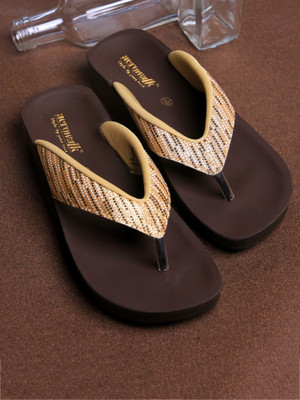 aerowalk Women Slippers(Copper , 4)