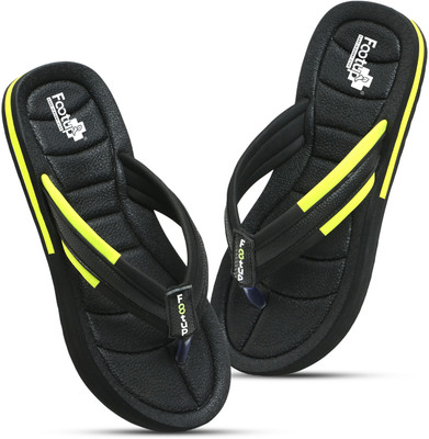 Footup Men Super Soft|Orthopedic|Comfortable|Lightweight|Diabetic Slippers(Black , 8)