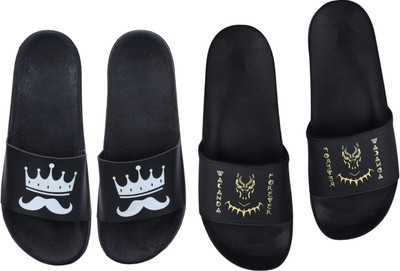 Digimahadev Men Flip Flops(Multicolor , 9)