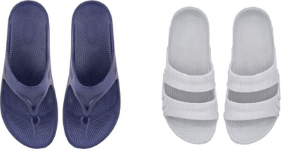 ventus Men Flip Flops(Blue, Grey , 7)