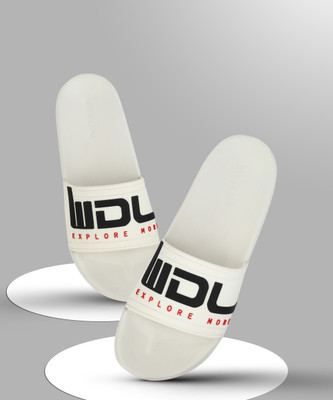 WOODLAND Men Slides(White , 9)