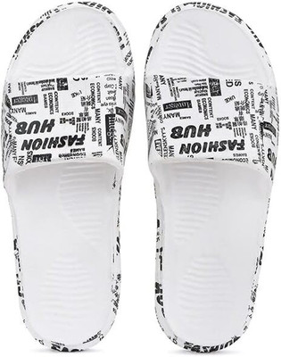 DRACKFOOT Men Slippers(White , 8)