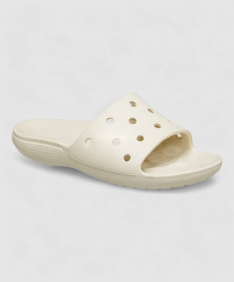 CROCS Men Classic Slides(Off White , 8 UK/India)
