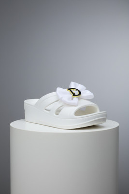 Wild Leopard Women Slides(White , 7)