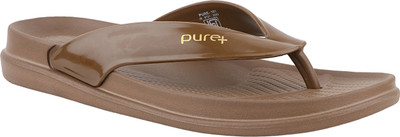 WELCOME Women Lightweight with Arch Support Durable Anti-Skid & Stylish Dailywear| Slippers(Brown , 6)