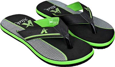 Altek Men Flip Flops(Green , 8)