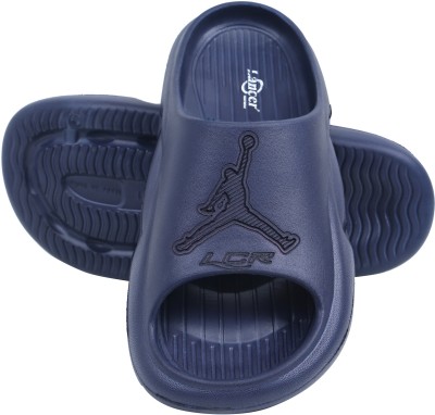 LANCER Men Slippers(Blue , 9)