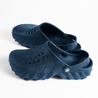 WAALK Men Flip Flops(Navy , 8)