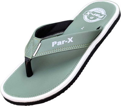 parx enterprises Men Flip Flops(Green , 7)
