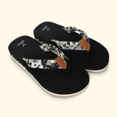 yoho Women Slippers(Black , 5)