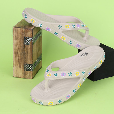 Aqualite Women Slippers(Beige , 4)