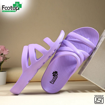 Footup Women Super Soft|Orthopedic|Comfortable|Lightweight|Diabetic Flip Flops(Purple , 5)