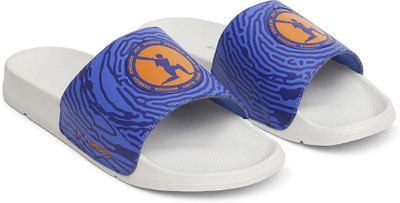 Chupps Men Trophy Light Grey/Blue Women's Comfortable Slides & Flip Flop Slides(Blue, Navy , 9)