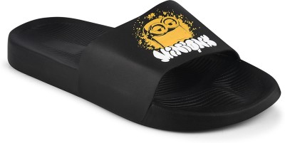 PERY-PAO Men Slides(Black , 11)