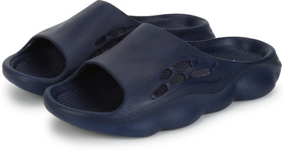 yoho Men Dolphy men soft slides slipper with mild acupressure | Comfortable, stylish | Slides(Navy , 7)