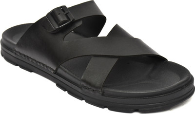 BANYY Men Slippers(Black , 8)