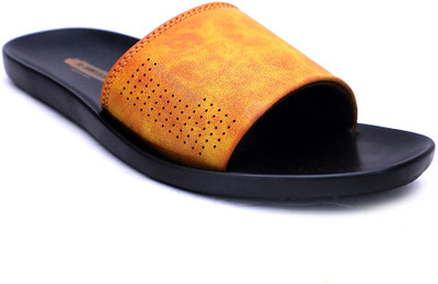 R-Swiss Men Slides(Tan, Black , 9)