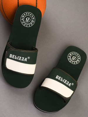 Belizza Men Slides(Olive , 6)