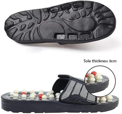 jasvi Men Slides(Black , 7)