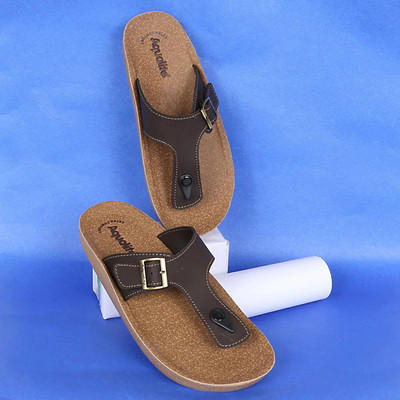 Aqualite Men Slippers(Beige , 6)