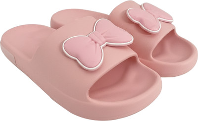 HELEEY Women Slides(Pink , 4)