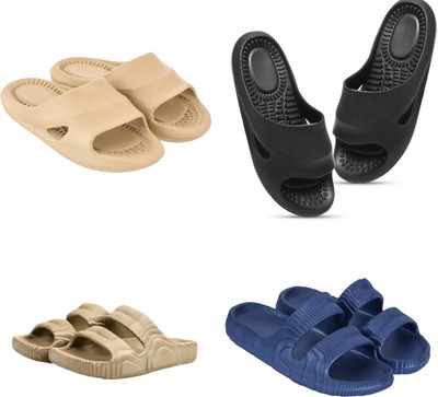 Feel alive Men Slippers(Multicolor , 8)