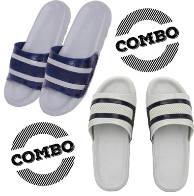Shoe Island Men Slides(Multicolor , 9)