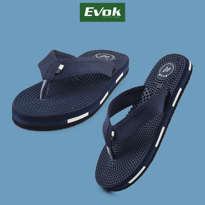 EVOK Men Doctor|Super Soft|Ortho Care|Orthopedic|Stylish|Comfortable Slippers(Blue , 10)