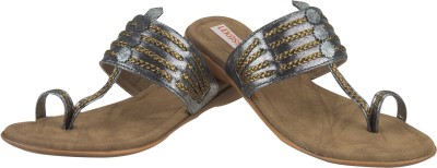 LEKASS Women Slippers(Grey , 8)